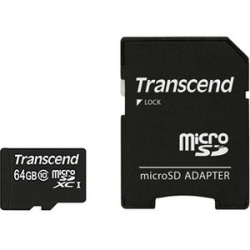 TRANSCEND Premium 64 GB Class 10/uhs-I Microsdxc