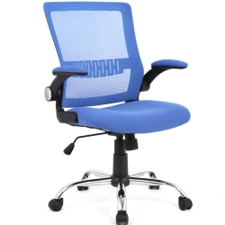 MOUSTACHE Mesh Swivel Office Chair Height Adjustable Task Chair, Computer Desk Basic Chair With Flip Up Arms