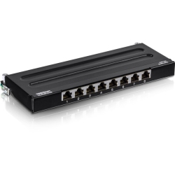 TRENDNET 8-Port Cat6A Shielded Wall Mount Patch Panel