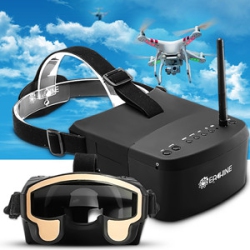 EACHINE Ev800 5 Inches 800X480 Fpv Goggles Video Glasses 5.8G 40Ch Raceband Auto-Searching Build In Battery