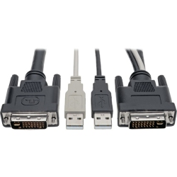 TRIPP LITE Dvi to USB-A Dual Kvm Cable Kit 2X Male 2X Male 1080P 60Hz 10Ft