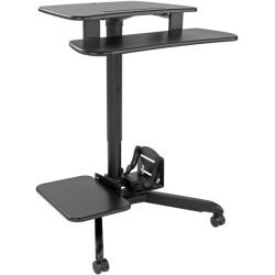 TRIPP LITE Rolling Desk Tv/monitor Cart - Height Adjustable