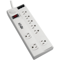 TRIPP LITE Surge Protector Power Strip 120V 5-15R 8 Outlet Rj11 8' Cord 2160 J Taa Gsa