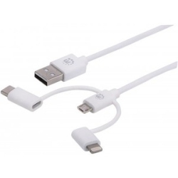 MANHATTAN 3-In-1 USB Charging And Data Cable