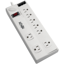 TRIPP LITE Surge Protector Power Strip 8 Outlet 6Ft Cord Tel/dsl 3150 J Taa