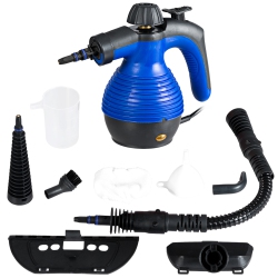 COSTWAY Multifunction Portable Steamer Household Steam Cleaner 1050W W/attachments In Blue