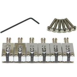 GRAPH TECH String Saver Classic Strat/tele Saddles - Chrome