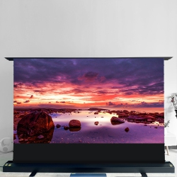 ELUNEVISION 120″ Aurora 8K Motorized Tab Tension Ultra Short Throw Floor Rising Alr Screen