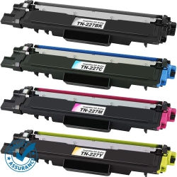 PRINTER PRO 4 Colors Pack-Brother Tn223 Tn227 Tn-223 Tn-227 Bk/c/m/y for Brother Printer Hl-L3210Cw Hl-L3230CDw Hl-L3290CDw Mfc-L3770CDw