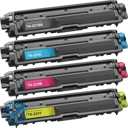 PRINTER PRO 4 Colors Pack-Brother Tn221/tn-221 Bk/tn225/tn-225 Bk/m/y/c Toner Cartridge-Brother Printer Mfc-9130/9330/3180