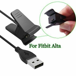 CSMART 【】USB Smart Watch Wireless Wristband Charging Charger Cable for Fitbit Alta, 3.3Ft In Black