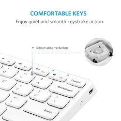 Anker Ultra Compact Slim Profile Wireless Bluetooth Keyboard with