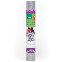 CRICUT Iron-On Glitter Vinyl 12"x19" Roll-Silver