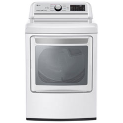 LG 7.3 Cu. Ft. Electric Dryer (DLEX7250W) - White - Open Box - Perfect Condition