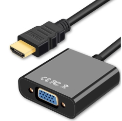 CSMART 【】 HDMI Male to VGA Female 1080P Video Converter Adapter Cable for Tv & Monitor