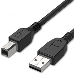 FOSMON Printer Cable 10Ft, USB 2.0 Type A Male to B Male Cable Cord for Canon, HP, Lexmark, Epson Stylus, Dell, Xerox