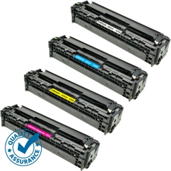 PRINTER PRO Compatible Replacement for 4 Colors Set-HP 125A (Cb540A/cb541A/cb542A/cb543A)Bk/m/y/c Toner Cartridge-HP Printer Cp1215 Cp1515 Cp1518