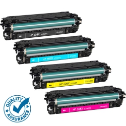 PRINTER PRO 4 Colors Set- HP 508X (Cf360X/cf361X/cf362X/cf363X) Bk/m/y/c Toner Cartridge-HP Printer Color M577 M553