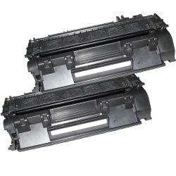 ICC Compatible 2 Pack HP 05A (Ce505A) Toner Cartridge In Black