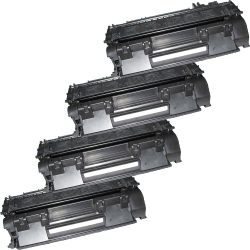 ICC Compatible 4 Pack HP 05A (Ce505A) Toner Cartridge In Black