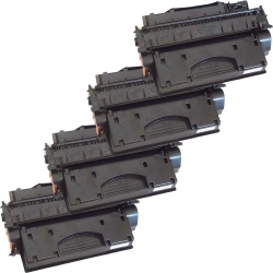 ICC Compatible 4 Pack HP 505X (Ce505X) Toner Cartridge In Black