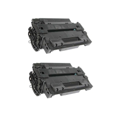 ICC Compatible 2 Pack HP 55X (Ce255X) Toner Cartridge for Laserjet P3015/3010 In Black