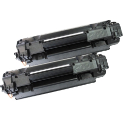 ICC Compatible 2 Pack HP 35A(Cb435A)/36A(Cb436A)/85A(Ce285A)/crg-125 Toner Cartridge In Black