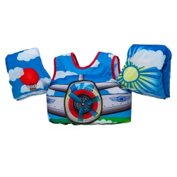BODY GLOVE Paddle Pals Motion Life Jackets - The Safest Patented U.s. Coast Guard Approved Kids Swim Vest 33 - 55 Lbs - Plane In Multicolor