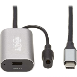 TRIPPLITE U330-05M-C2C USB-C Active Extension Cable, USB-C to USB-C (M/f), 16 Ft. (5 M)