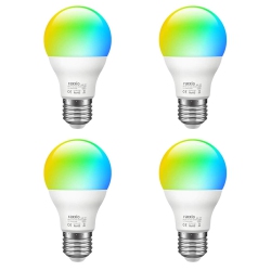 RAXXIO Smart Led Bulb Multicolor Dimmable 60W Equiv 900 Lumens (Pack Of 4)