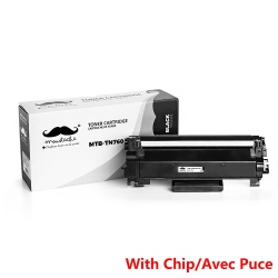 MOUSTACHE Compatible Brother Tn760 Tn-760 Toner Cartridge for Dcp-L2550Dw, Hl-L2350Dw/2370Dw/2370Dwxl/2390Dw/2395Dw, Mfc-L2710Dw Etc - With Chip