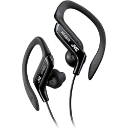 JVC - In-Ear Sports Headphones With Adjustable Ear Clip In Black