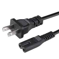 NICETQ Replacement Us 2Prong Ac Power Cord Cable for HP Officejet Pro 6978 8710 8720 Wireless All-In-One Photo Printer