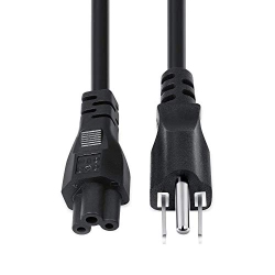 BESTLAND 3-Slot Power Cable Ac Power Supply Cord Ac Adapter Cable 3 Prong Charger Cable Compatible With Dell Laptop