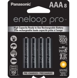 PANASONIC Bk-4Hcca8Ba Eneloop Rechargeable Xx Batteries (Aaa; 8 Pk)