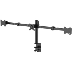 PRIMECABLES Triple Lcd Led Monitor Desk Mount Stand, Aluminum Monitor Arms for 3 Screens Full Motion Monitor Stand With 75 X 75 And 100 X 100 Vesa