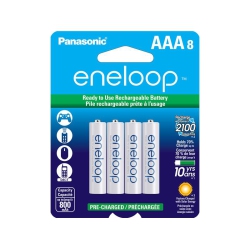 PANASONIC Eneloop Aaa 8Pk 800 Mah Rechargeable (Bk4Mcca8Bf)