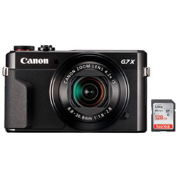 Canon PowerShot G7 X Mark II Wi-Fi 20.1 MP Digital Camera with Memory Card - Black - Only at Best Buy