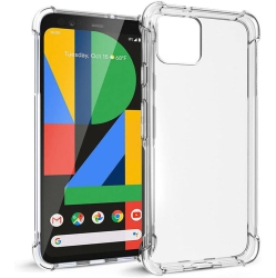 HLD Google Pixel 4 Case And Screen Protector, [3 In 1] Heavy-Duty Rugged / Earthquake Drop Protection Transparent Soft Tpu Case