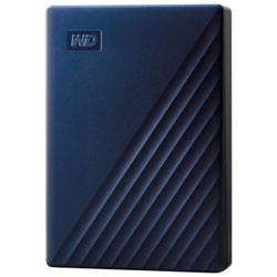 WD My Passport 5TB USB 3.0 Desktop Portable Hard Drive for Mac (WDBA2F0050BBL-WESN) - Blue