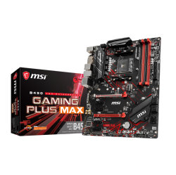 MSI B450 Gaming Plus Max Atx Motherbaord (Supports 1St, 2Nd And 3Rd Gen Amd Ryzen Cpu, Am4, Ddr4, PCie 3.0, M.2, Atx)