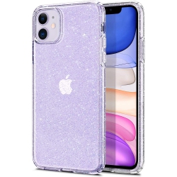 NAVOR Spigen Liquid Crystal Glitter Designed for Apple Iphone 11 (2019) - Crystal Quartz