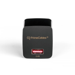 PRIMECABLES Universal USB Wall Charger Single Port, 5V/2.4A Travel Charger