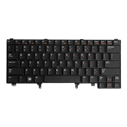 LAPTOPKING Replacement Keyboard for Dell Latitude Series E6320 E6330 E6420 E6430 E6440 E5420 E5430 Laptops Us Layout In Black