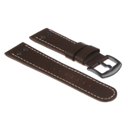 DASSARI Pilot Leather Watch Band Strap for Samsung Galaxy Watch - 20MM - for 42MM Galaxy Watch - In Brown