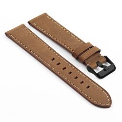 DASSARI Vintage Italian Leather Strap for Samsung Galaxy Watch - 20MM - for 42MM Galaxy Watch - In Tan