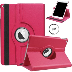 CSMART 【】 360 Rotating Pu Leather Stand Case Smart Cover for Ipad 10.2" 7Th 8Th 9Th Gen. 2019/2020/2021, Hot In Pink
