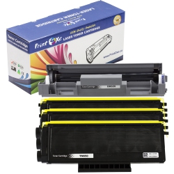 PRINTOXE Dr620 Drum & 3 Tn650 Toner Cartridges Compatible 4 Packs for Brother Drum Dr 620 & Tn 650 for Brother Mfc 8480Dn 8680Dn 8890Dw And Hl 5340D