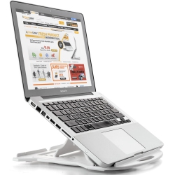 PRIME Cables 360° Rotating Height Adjustable Laptop Stand Holder for 11-17.3 Inch Macbook And Notebook (White)