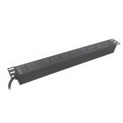 SYNCSYSTEM Ssys-Pd8-1U 8-Outlets Power Distribution Unit for Server Cabinet, 1U In Black